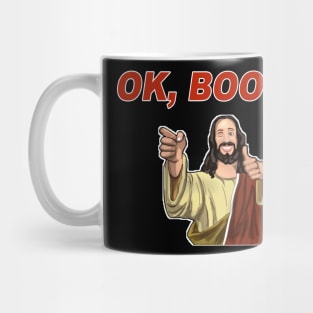 OK BOOMER Buddy Christ Mug